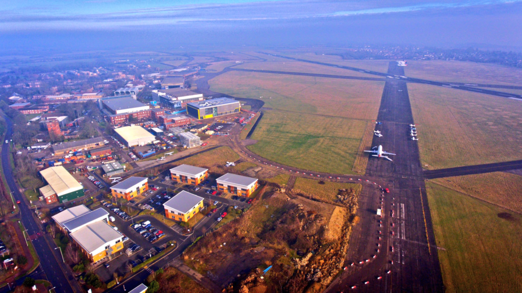 Cranfield University from the air